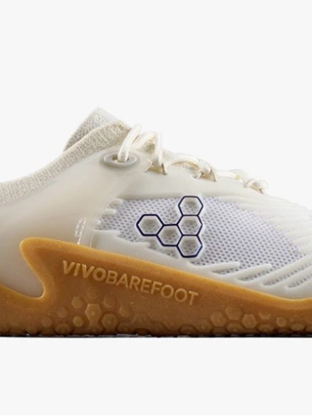 Vivo Barefoot Men's White and Gum Training Sneakers